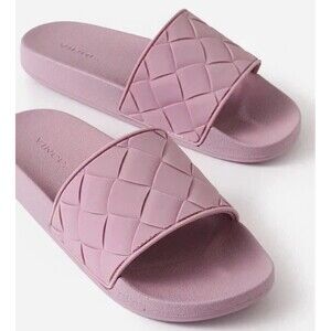 VINCE. New Size‎ 15W/13M Watley EVA Woven Unisex Slide Sandals Pink Himalayan